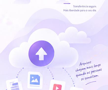 Ilustração de transferência de arquivos